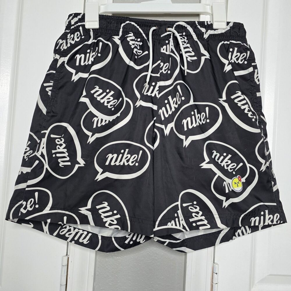 Nike Mens Airmoji All Over Print Speech Bubble Shorts / Swim Shorts size M